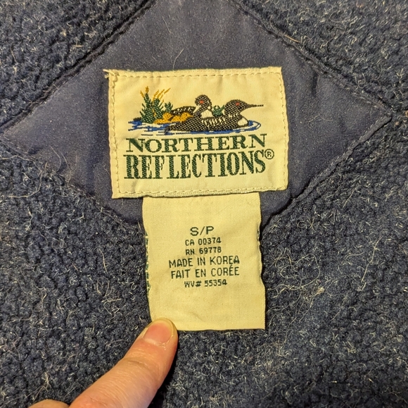 ✨ Vintage - Dark blue quilted jacket - Picture 3 of 8